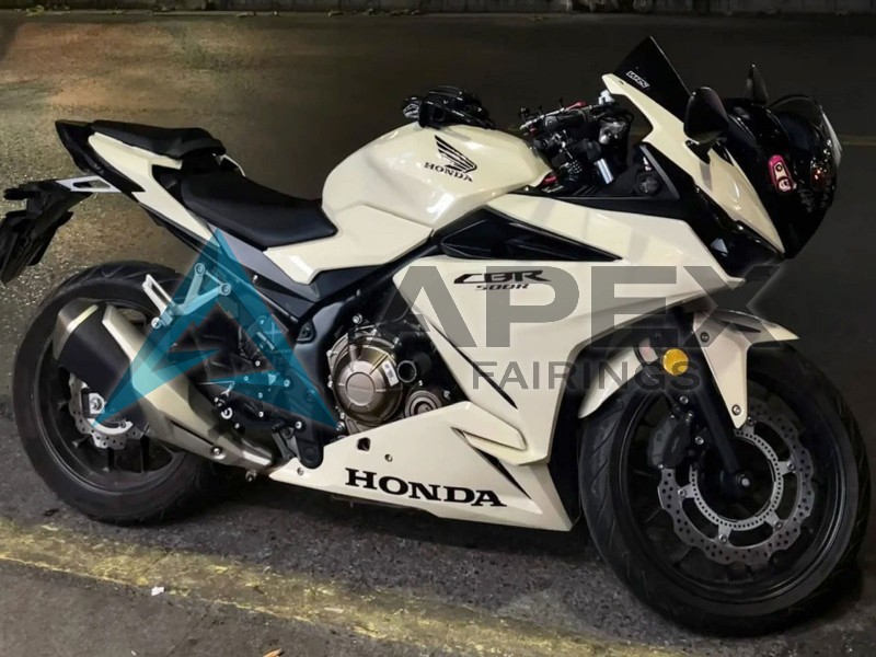 Pearl White - Honda CBR500R (2019-2023) ABS Fairings | Apex Fairings — view 4
