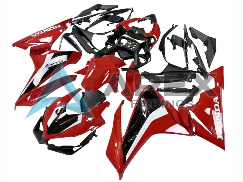 Red White Black - Honda CBR500R (2019-2023) ABS Fairings | Apex Fairings — view 3