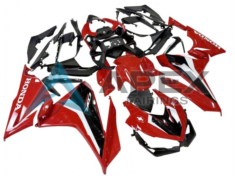 Red White Black - Honda CBR500R (2019-2023) ABS Fairings | Apex Fairings — view 4