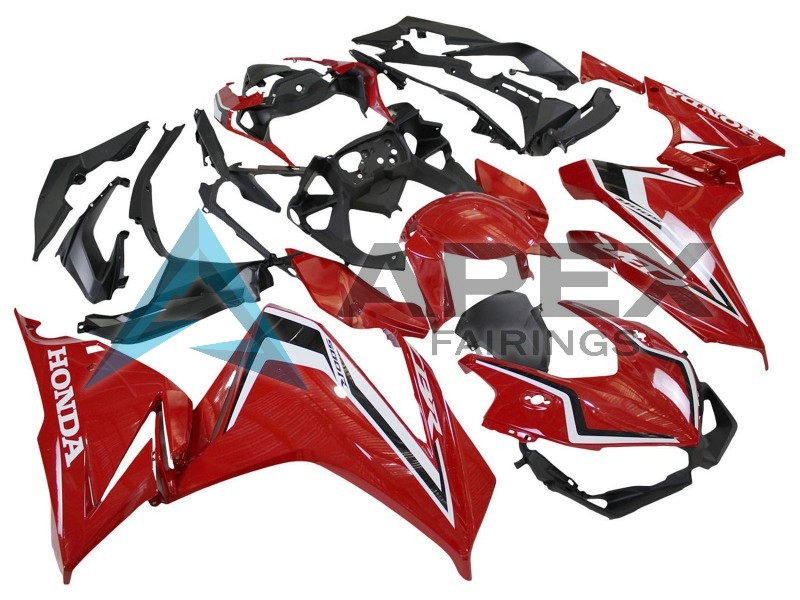 Red White Black - Honda CBR500R (2019-2023) ABS Fairings | Apex Fairings — view 2