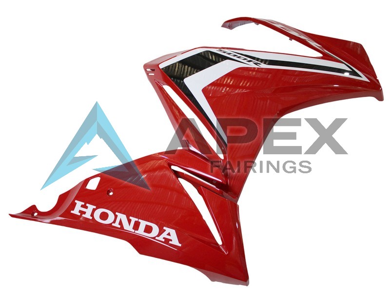 Red White Black - Honda CBR500R (2019-2023) ABS Fairings | Apex Fairings — view 4