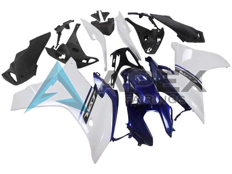 White Blue - Honda CBR600F (2011-2013) ABS Fairings | Apex Fairings — view 3