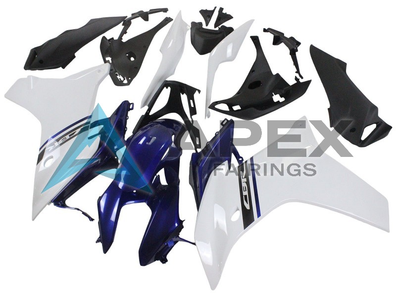 White Blue - Honda CBR600F (2011-2013) ABS Fairings | Apex Fairings — view 4