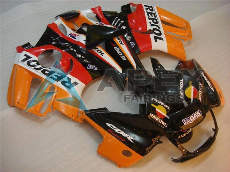 Orange White Red Glossy Black Repsol - Honda CBR600 F3 (1995-1996) ABS Fairings | Apex Fairings — view 2