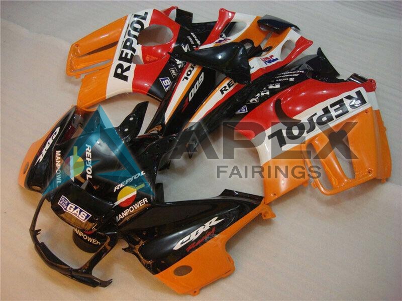 Orange White Red Glossy Black Repsol - Honda CBR600 F3 (1995-1996) ABS Fairings | Apex Fairings — view 3