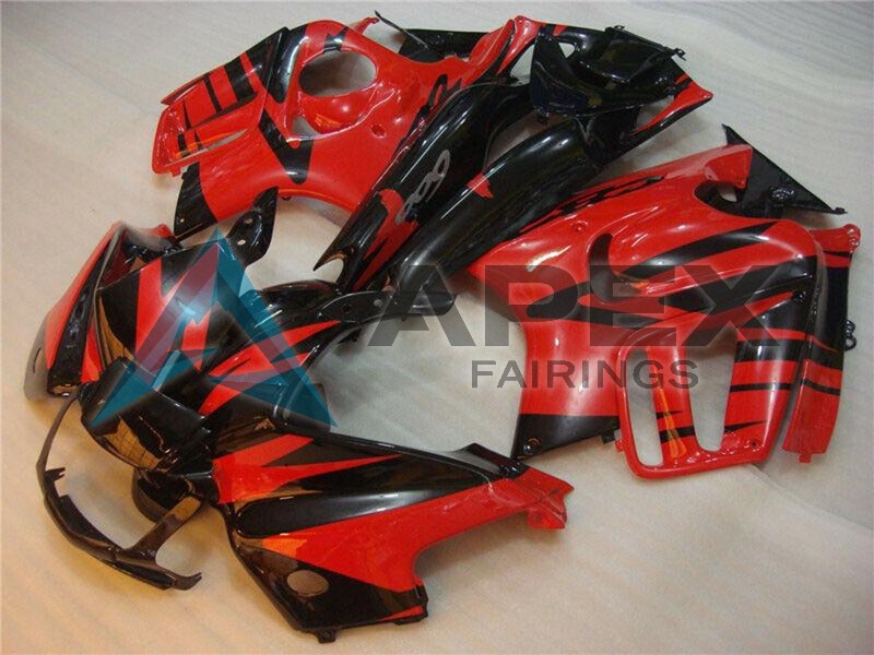 Red Glossy Black - Honda CBR600 F3 (1995-1996) ABS Fairings | Apex Fairings — view 3