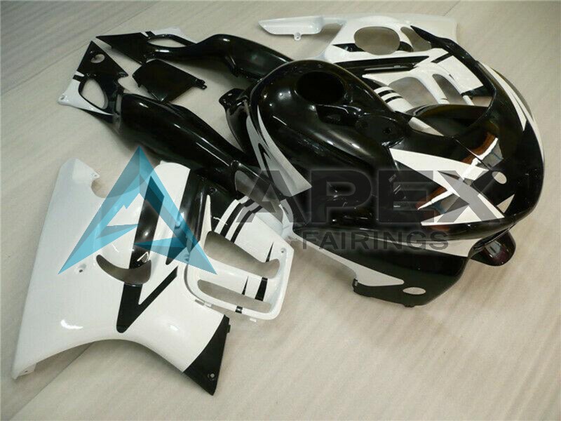 White Glossy Black - Honda CBR600 F3 (1995-1996) ABS Fairings | Apex Fairings — view 2
