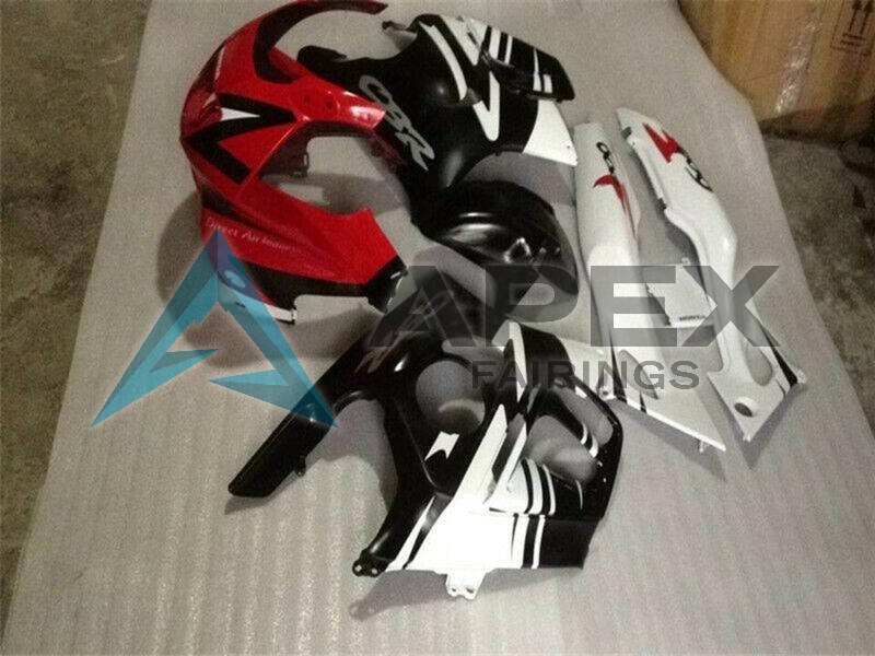 White Red Glossy Black - Honda CBR600 F3 (1995-1996) ABS Fairings | Apex Fairings — view 2