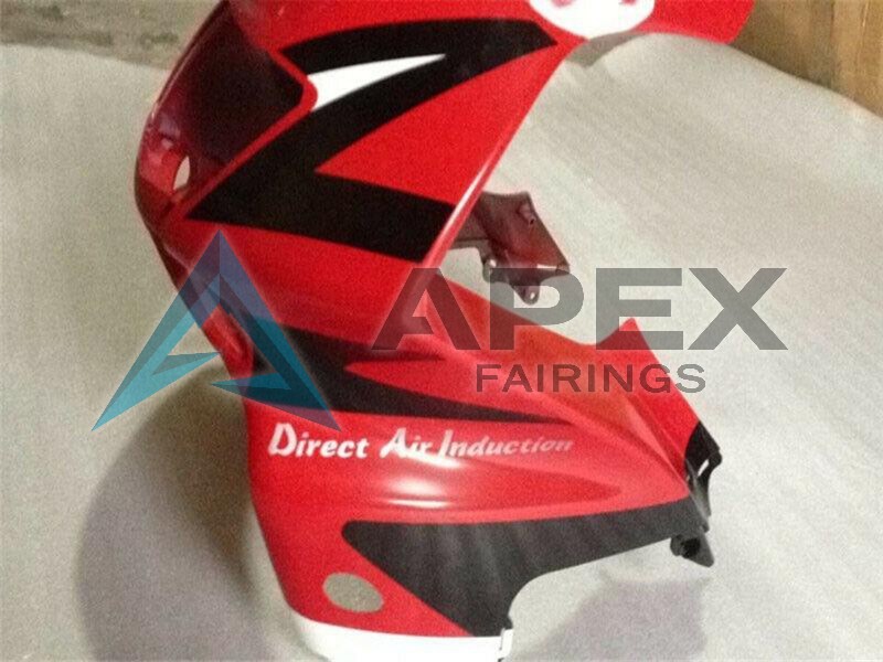 White Red Glossy Black - Honda CBR600 F3 (1995-1996) ABS Fairings | Apex Fairings — view 3