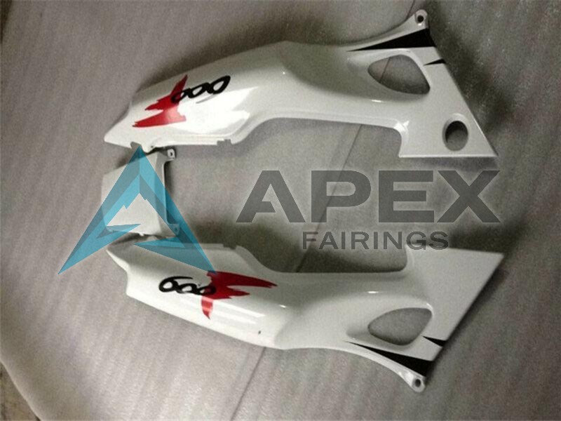 White Red Glossy Black - Honda CBR600 F3 (1995-1996) ABS Fairings | Apex Fairings — view 4