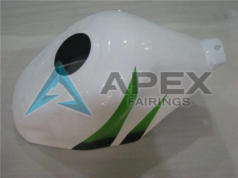 White Silver Green Hannspree - Honda CBR600 F3 (1995-1996) ABS Fairings | Apex Fairings — view 4