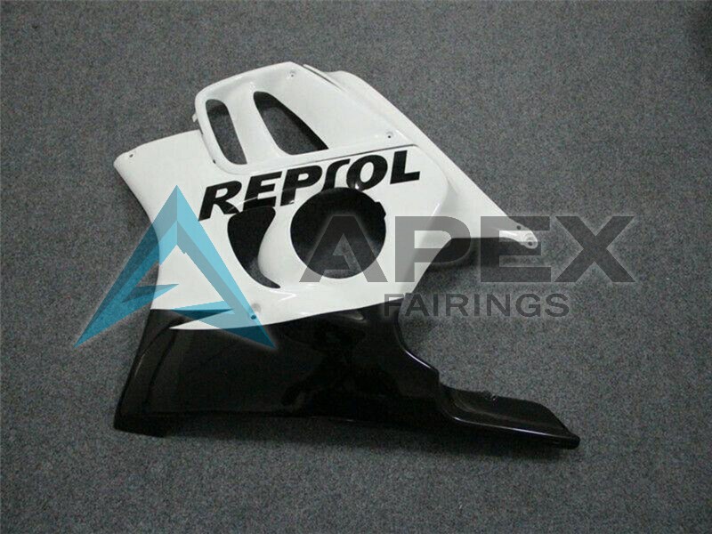 White Glossy Black Repsol - Honda CBR600 F3 (1995-1996) ABS Fairings | Apex Fairings — view 4