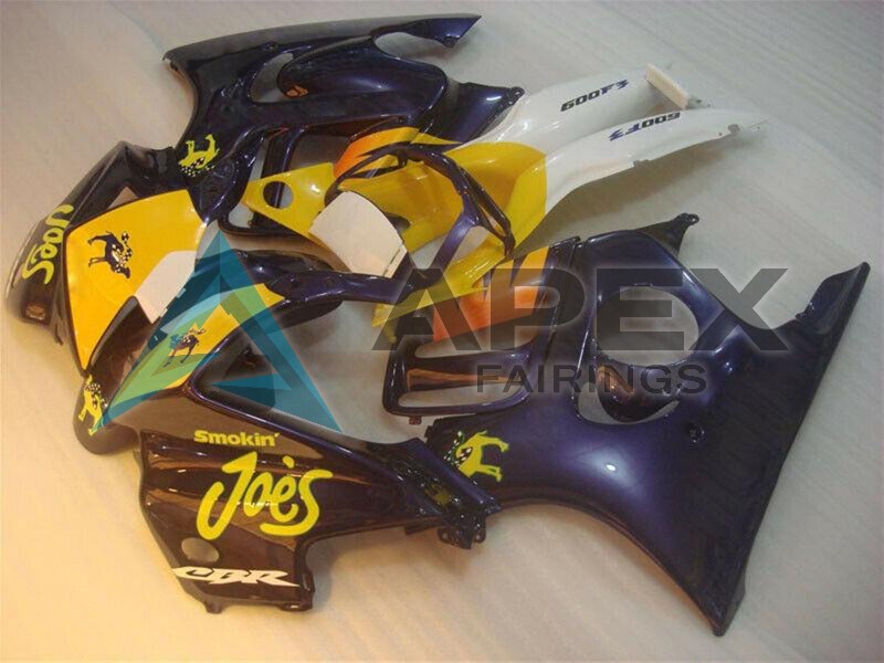Blue Yellow Joes - Honda CBR600 F3 (1995-1996) ABS Fairings | Apex Fairings — view 3