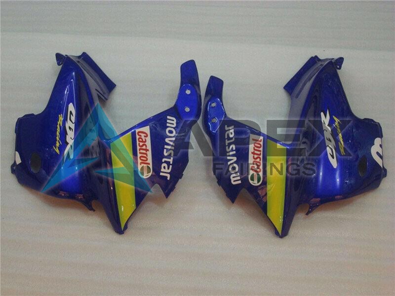 Blue Green Yellow MoviStar Red Castrol - Honda CBR600 F3 (1997-1998) ABS Fairings | Apex Fairings — view 4