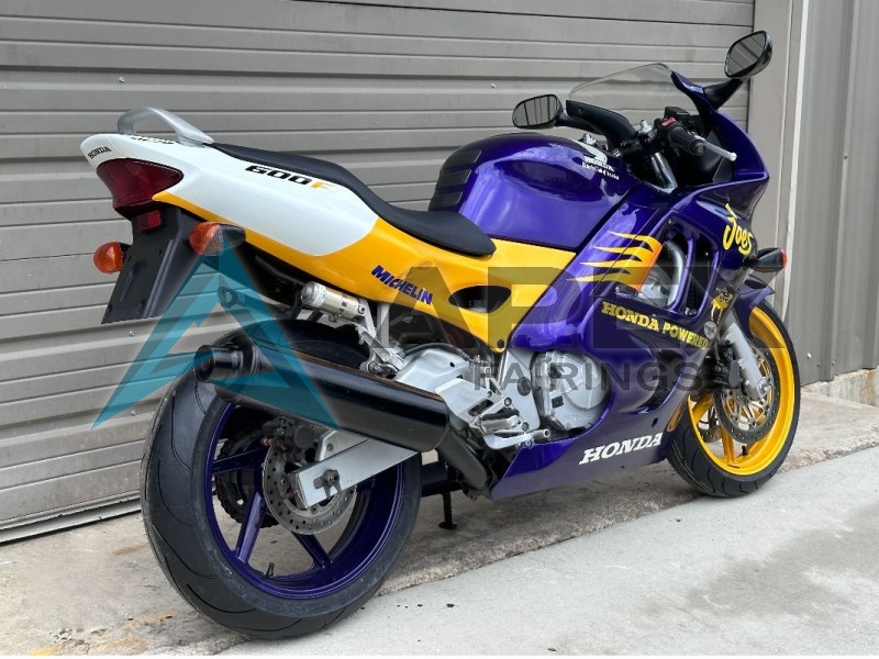 Yellow Silver Blue - Honda CBR600 F3 (1997-1998) ABS Fairings | Apex Fairings — view 3