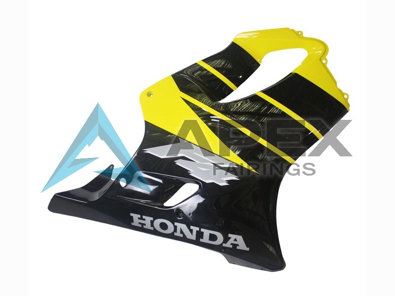 Yellow Glossy Black - Honda CBR600 F4 (1999-2000) ABS Fairings | Apex Fairings — view 4