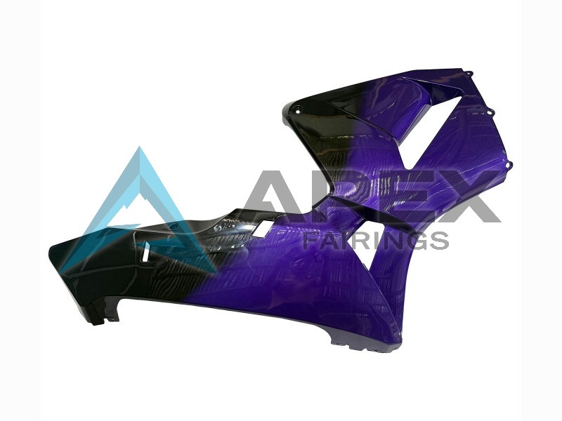 Purple Black Forged Carbon Fiber - Honda CBR600RR (2003-2004) ABS Fairings | Apex Fairings — view 3