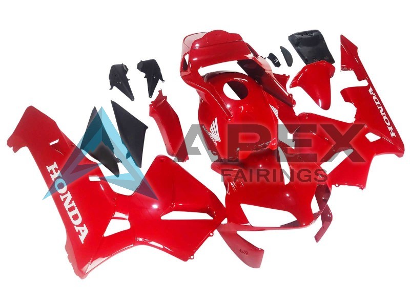 Red - Honda CBR600RR (2003-2004) ABS Fairings | Apex Fairings — view 2