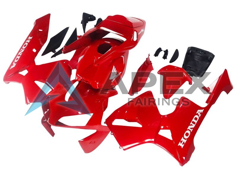 Red - Honda CBR600RR (2003-2004) ABS Fairings | Apex Fairings — view 3