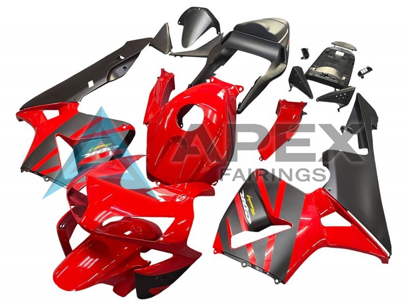 Red Matte Black Racing - Honda CBR600RR (2003-2004) ABS Fairings | Apex Fairings — view 2