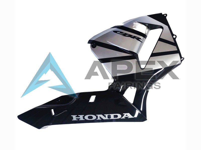 Silver Glossy Black - Honda CBR600RR (2003-2004) ABS Fairings | Apex Fairings — view 4