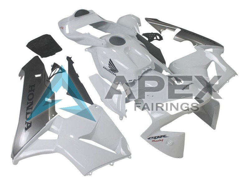 Silver White - Honda CBR600RR (2003-2004) ABS Fairings | Apex Fairings — view 2