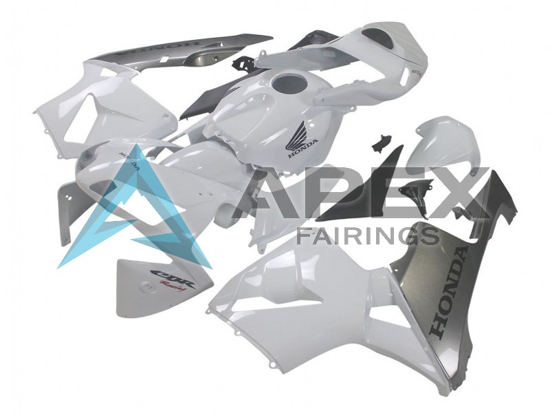 Silver White - Honda CBR600RR (2003-2004) ABS Fairings | Apex Fairings — view 3
