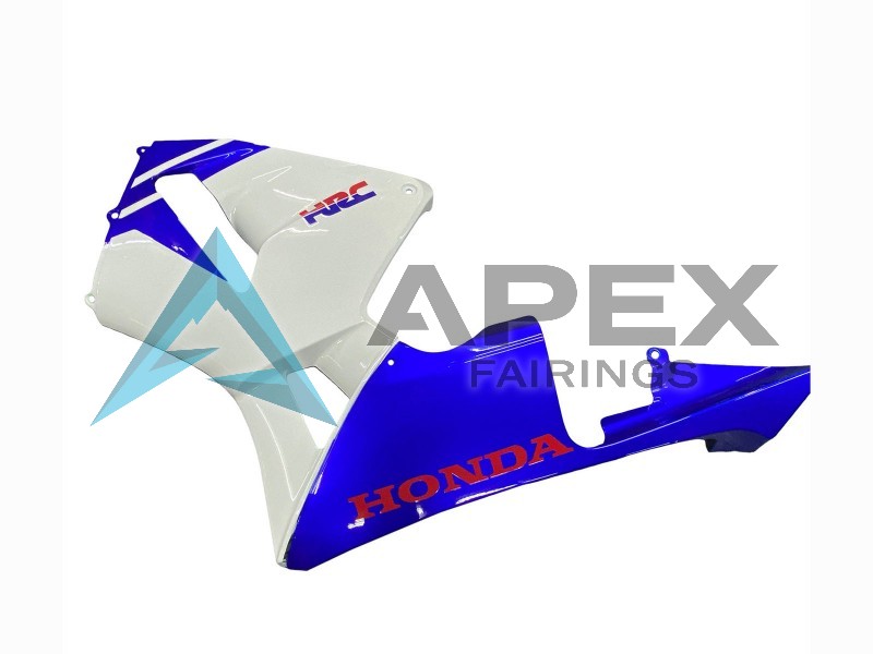 White Blue Red HRC - Honda CBR600RR (2003-2004) ABS Fairings | Apex Fairings — view 4
