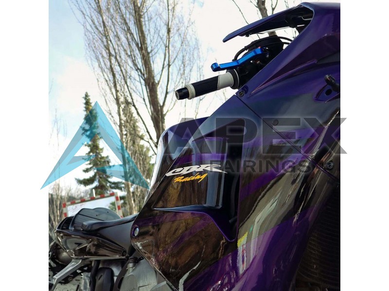 Dark Blue Glossy Black - Honda CBR600RR (2003-2004) ABS Fairings | Apex Fairings — view 3