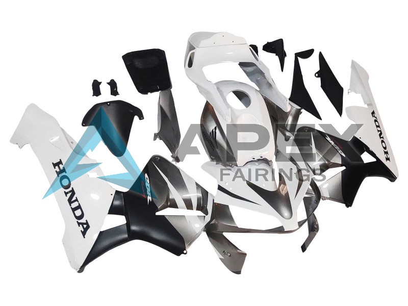 White Matte Black Racing - Honda CBR600RR (2003-2004) ABS Fairings | Apex Fairings — view 2