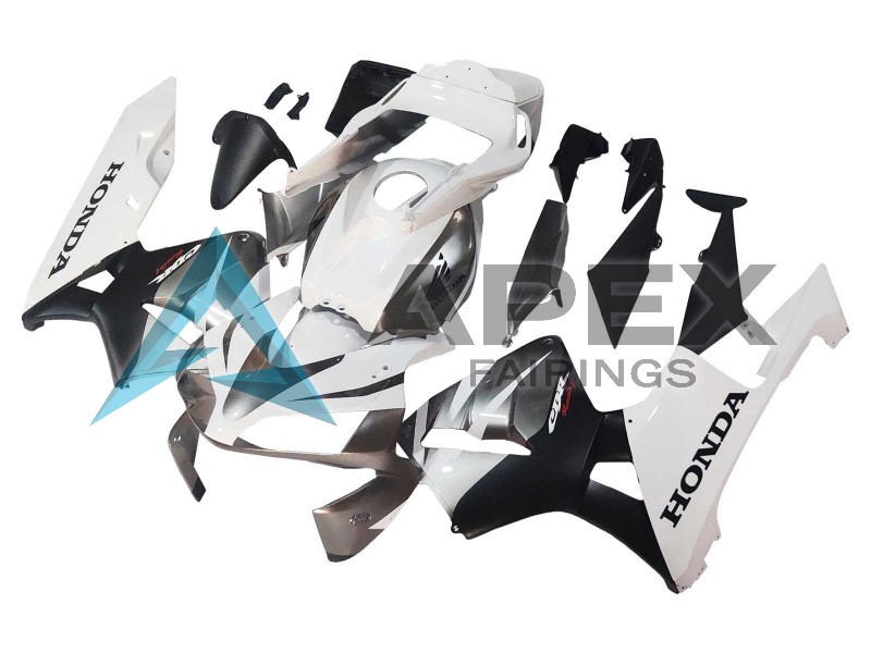 White Matte Black Racing - Honda CBR600RR (2003-2004) ABS Fairings | Apex Fairings — view 3