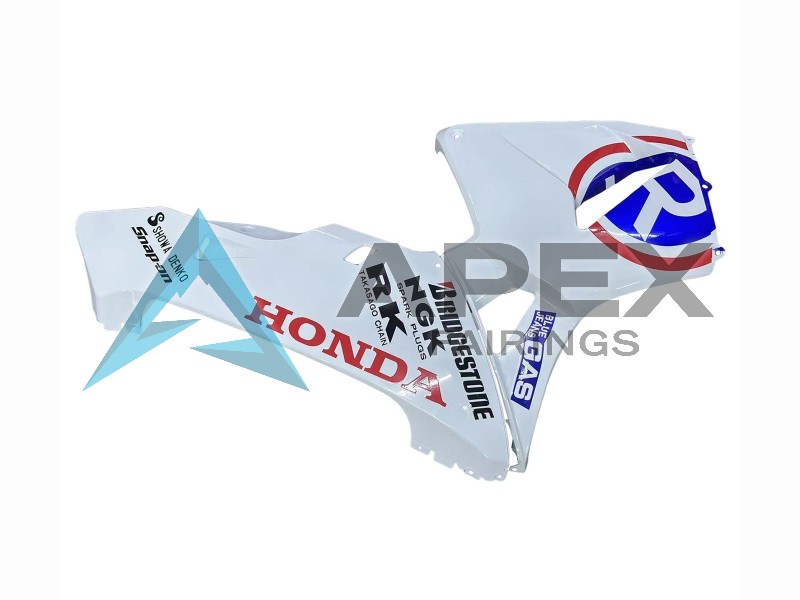 White Red Blue - Honda CBR600RR (2003-2004) ABS Fairings | Apex Fairings — view 4