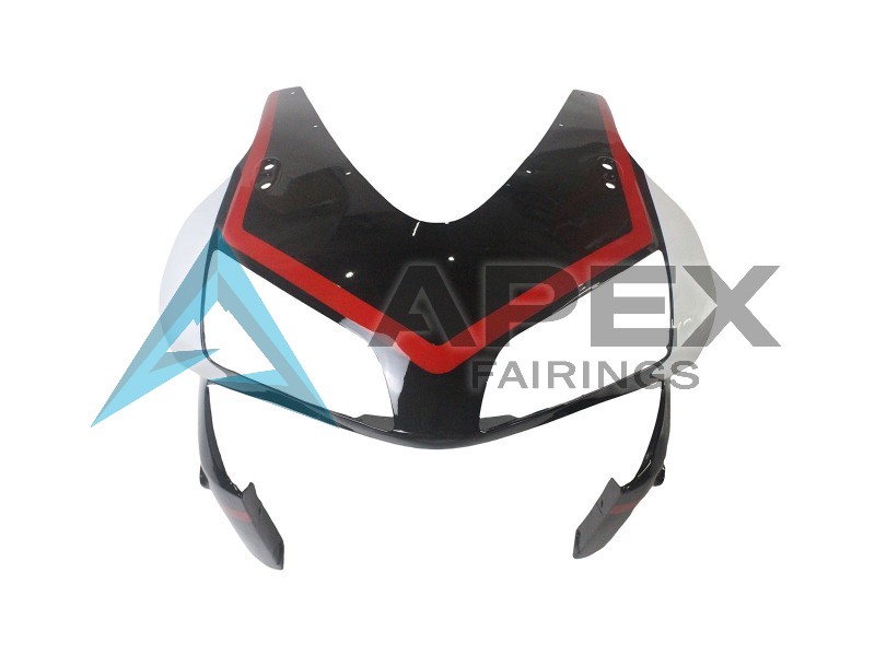 White Red Glossy Black Monster - Honda CBR600RR (2003-2004) ABS Fairings | Apex Fairings — view 4
