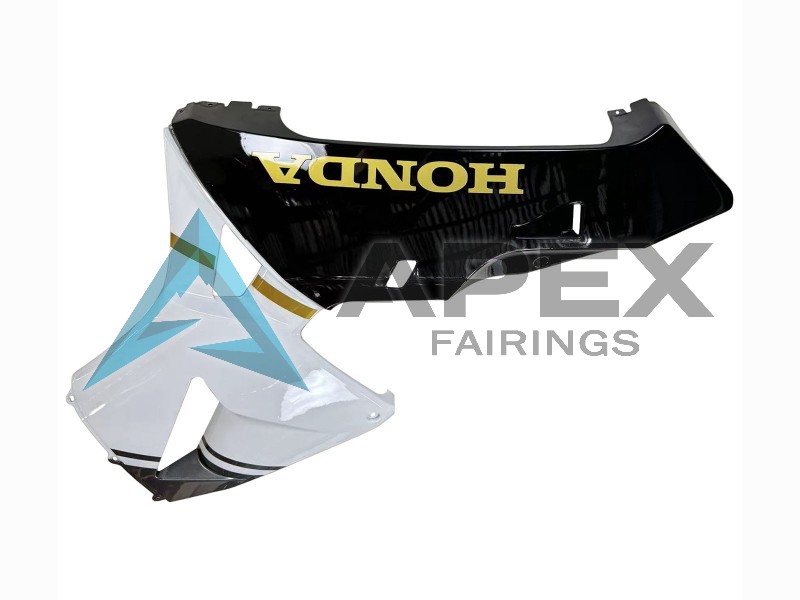 White Yellow Grey Black - Honda CBR600RR (2003-2004) ABS Fairings | Apex Fairings — view 4