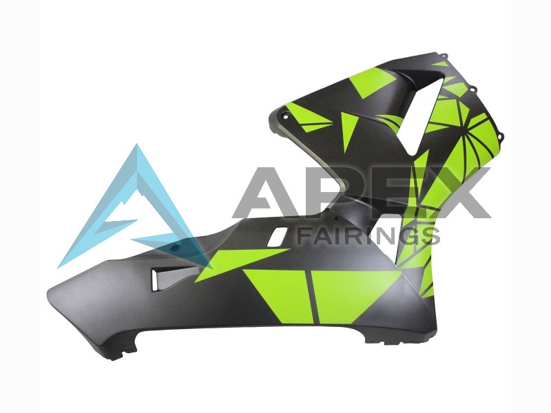 Yellow Matte Black - Honda CBR600RR (2003-2004) ABS Fairings | Apex Fairings — view 4
