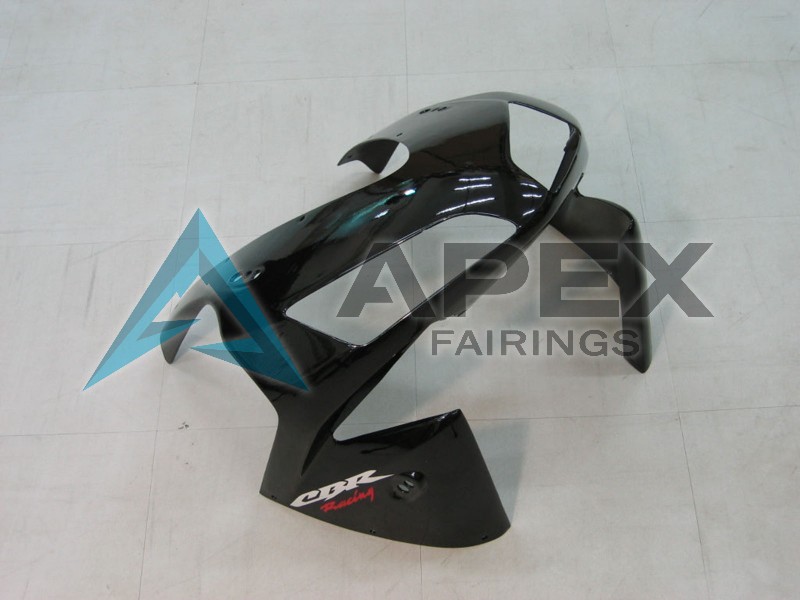 Glossy Black Red Decals - Honda CBR600RR (2003-2004) ABS Fairings | Apex Fairings — view 4