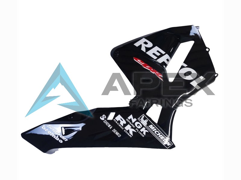Glossy Black White Repsol - Honda CBR600RR (2003-2004) ABS Fairings | Apex Fairings — view 4
