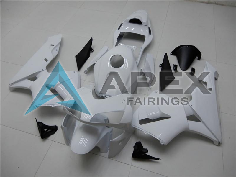 Glossy White - Honda CBR600RR (2003-2004) ABS Fairings | Apex Fairings — view 2