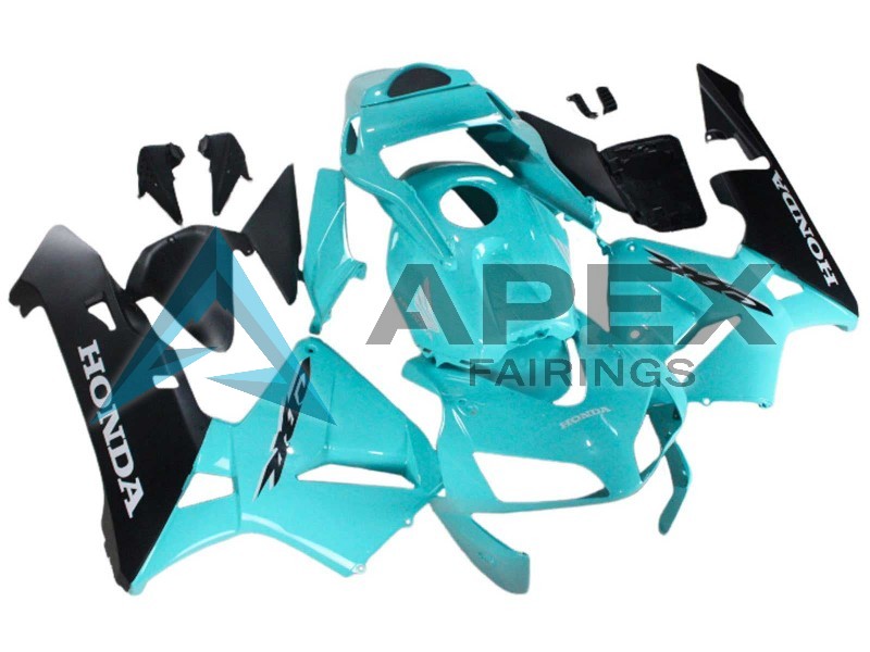 Light Blue Black - Honda CBR600RR (2003-2004) ABS Fairings | Apex Fairings — view 3