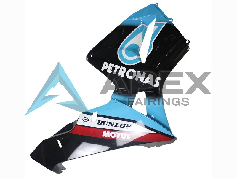 Light Blue Red Glossy Black Dunlop - Honda CBR600RR (2003-2004) ABS Fairings | Apex Fairings — view 4