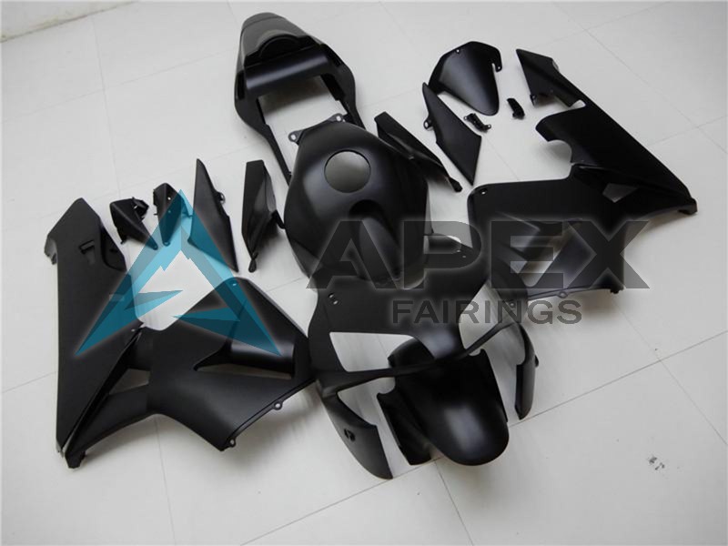 Matte Black - Honda CBR600RR (2003-2004) ABS Fairings | Apex Fairings — view 2