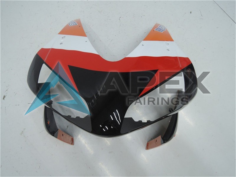 Orange White Red Glossy Black Repsol  - Honda CBR600RR (2003-2004) ABS Fairings | Apex Fairings — view 4