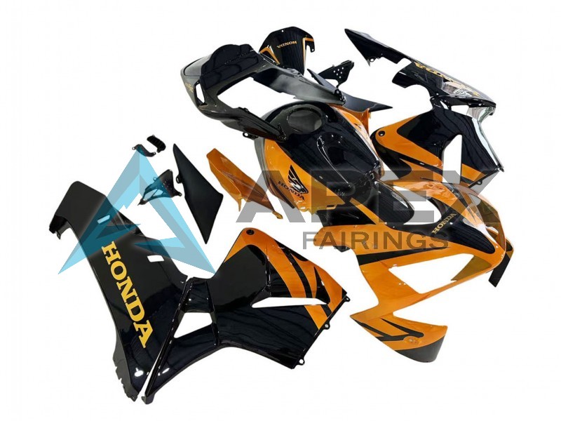 Orange White Red Glossy Black Repsol  - Honda CBR600RR (2003-2004) ABS Fairings | Apex Fairings — view 3
