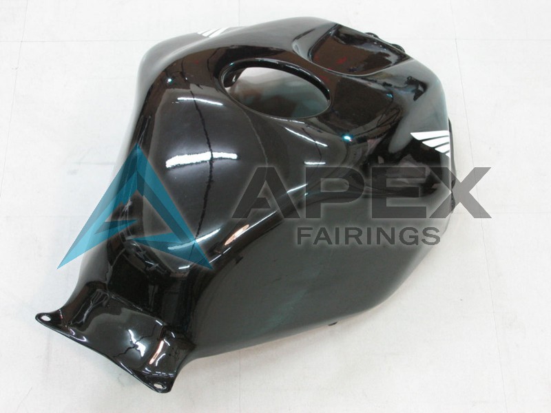 Glossy Black White West - Honda CBR600RR (2005-2006) ABS Fairings | Apex Fairings — view 2