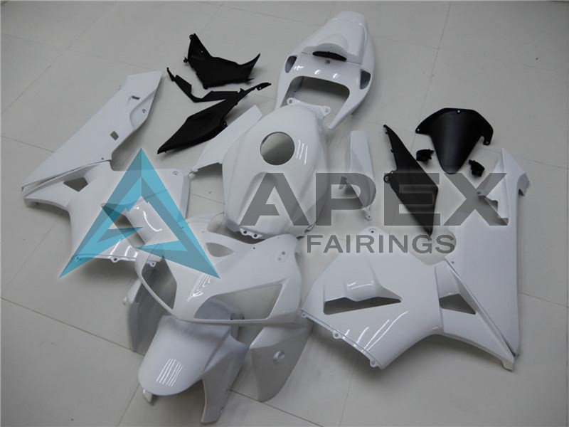 Glossy White - Honda CBR600RR (2005-2006) ABS Fairings | Apex Fairings — view 2