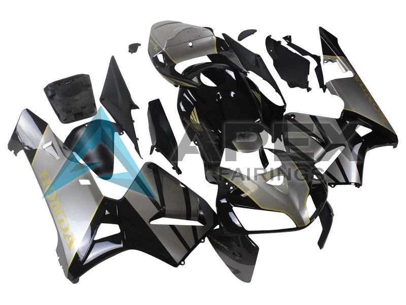 Grey Black - Honda CBR600RR (2005-2006) ABS Fairings | Apex Fairings — view 3