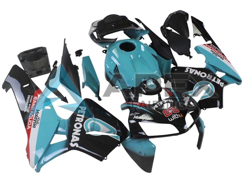 Light Blue Black 35 - Honda CBR600RR (2005-2006) ABS Fairings | Apex Fairings — view 2
