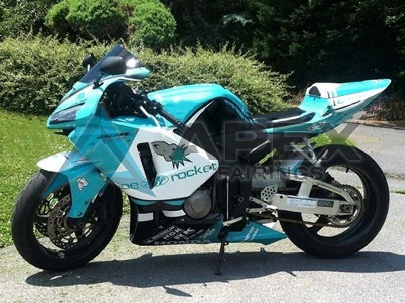 Light Green White Glossy Black JoeRocket - Honda CBR600RR (2005-2006) ABS Fairings | Apex Fairings — view 4