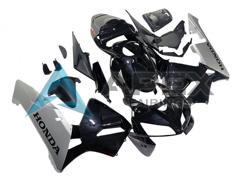 Black Silver - Honda CBR600RR (2005-2006) ABS Fairings | Apex Fairings — view 2