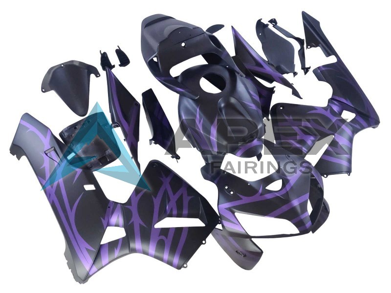 Matte Black Purple - Honda CBR600RR (2005-2006) ABS Fairings | Apex Fairings — view 2